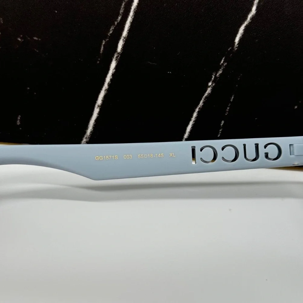 NEW GG1571S 003 GUCCI LIGHT BLUE GREEN UNISEX GUCCI SUNGLASSES
